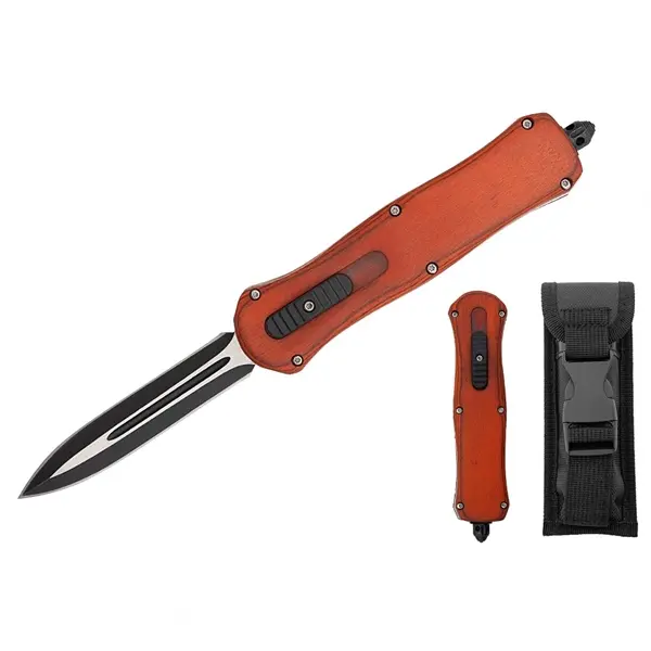 Cutit automat cu arc , DEPOX , 23.5 cm, rosu