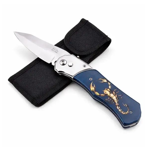 Cutit automat, DEPOX , design compact, 24 cm, bleumarin