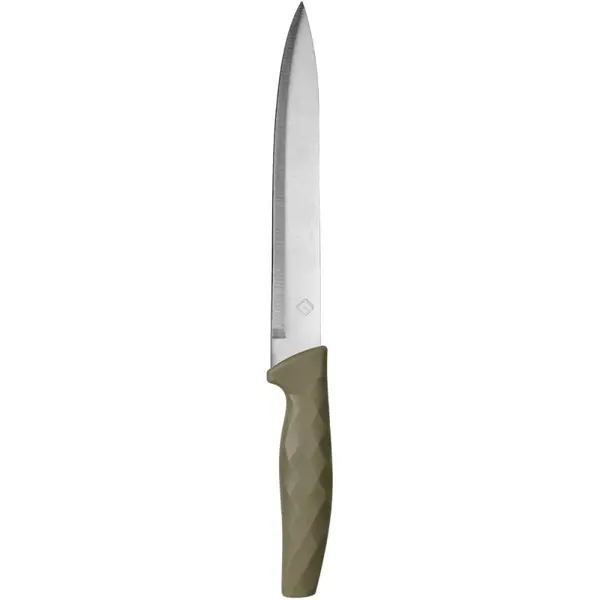 Cutit Bucatarie, Otel Inoxidabil, 33.70 cm, Maner Plastic, Grunberg