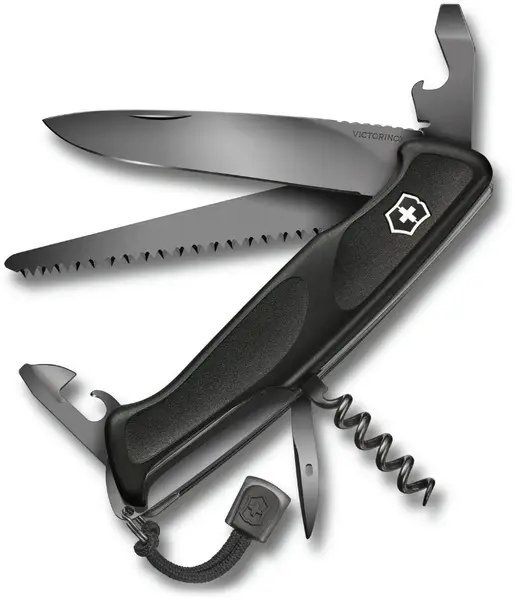 Cuțit de buzunar elvețian Victorinox - Ranger Grip 55, Onyx Black