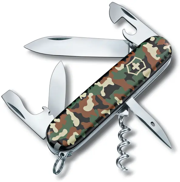 Cuțit de buzunar elvețian Victorinox - Spartan, 12 functii, camuflaj