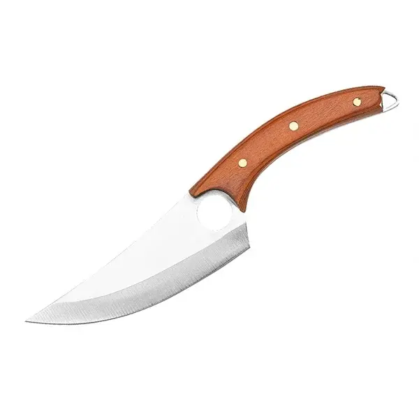 Cutit de vanatoare, 16.5 cm, lemn, maro, teaca inclusa