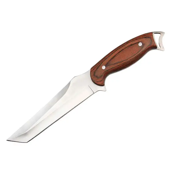 Cutit de vanatoare DEPOX , Elfish Blade, 30 cm, otel inoxidabil, maro, teaca inclusa