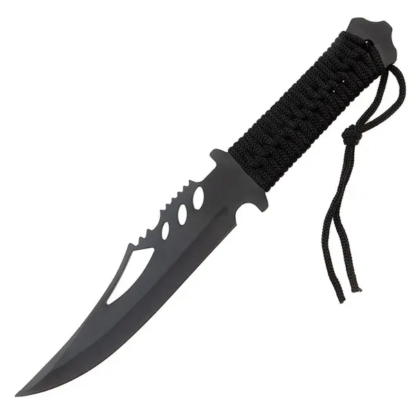 Cutit de vanatoare DEPOX , Extreme Battle, negru, 28.5 cm, teaca inclusa