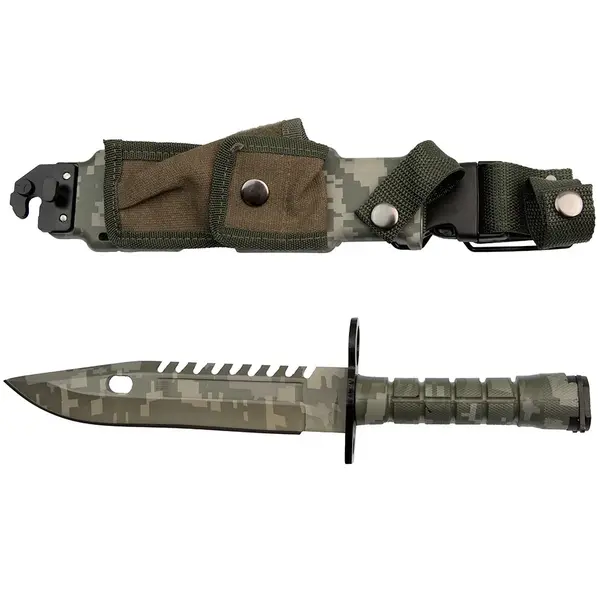Cutit de vanatoare DEPOX , Jungle Blade, 32.5 cm, verde, teaca inclusa