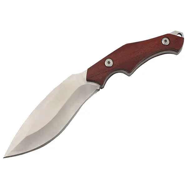Cutit de vanatoare DEPOX, Little Helper, 20.5 cm, argintiu, teaca inclusa