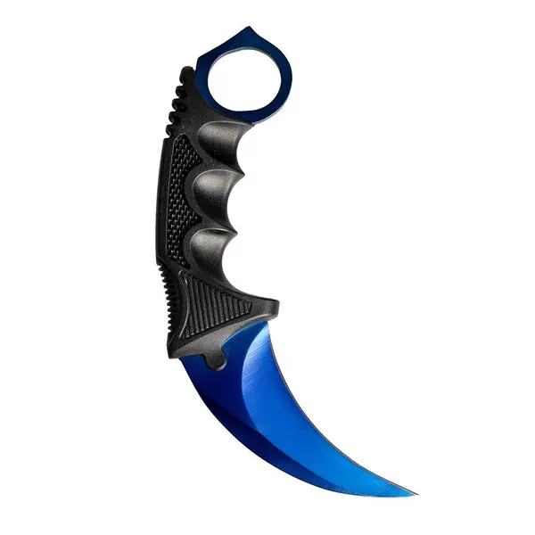 Cutit karambit DEPOX , Blue Comando, albastru, 18.5 cm