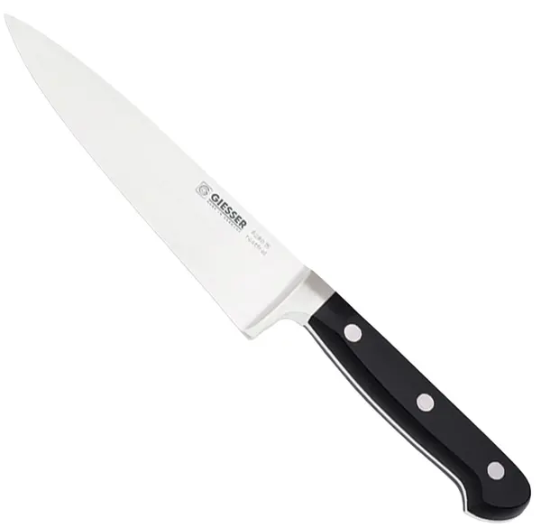 Cuțit lat pentru șef Giesser - 20 cm, mâner negru