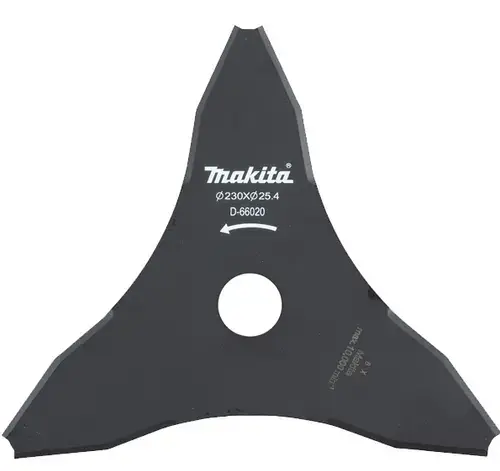 Cutit pentru motocoasa Makita D-66020, 230x25.4 mm, 3 dinti, DUR190L, DUR190U, DUR368A, DUR368L, DUR369A, UR101C