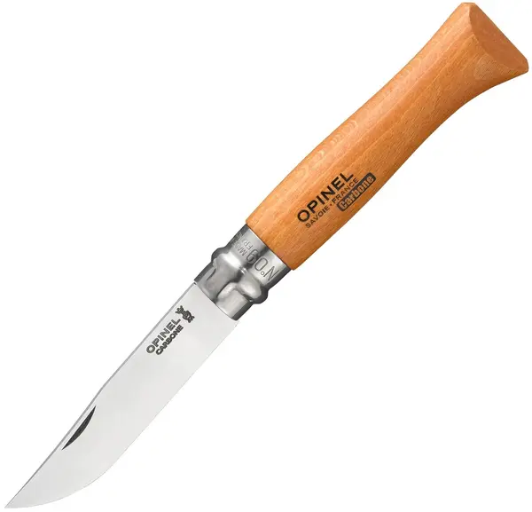 Cuțit pliabil Opinel Carbone - №9, fag
