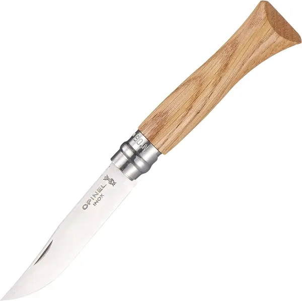 Cuțit pliabil Opinel Luxe - 7 cm, stejar