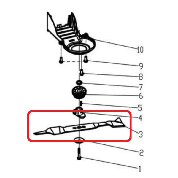 Cutit taiere pentru masina de tuns gazonul Ruris RX400