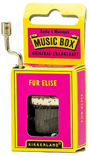 Cutiuță muzicală cu manivelă Kikkerland - Für Elise