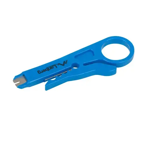 Cutter dezizolator Lanberg 41823, pentru cabluri, in blister, Albastru