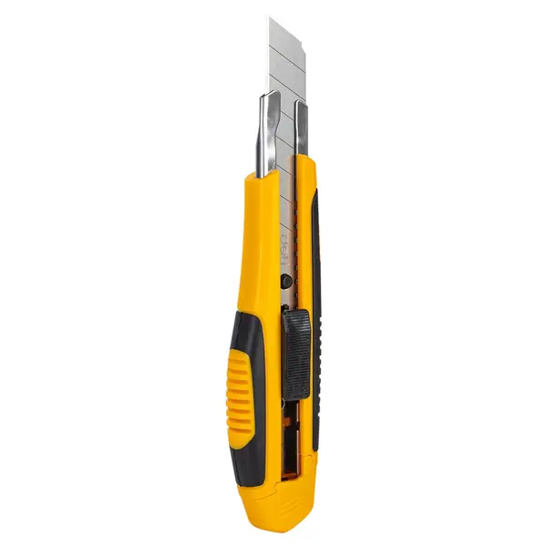 Cutter mare cu sina si grip + rezerva lama Deli Cutter mare cu sina si grip + rezerva lama Deli