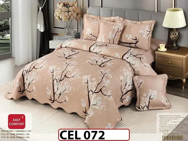 Cuvertura cu 5 piese din BUMBAC 100% - CEL072