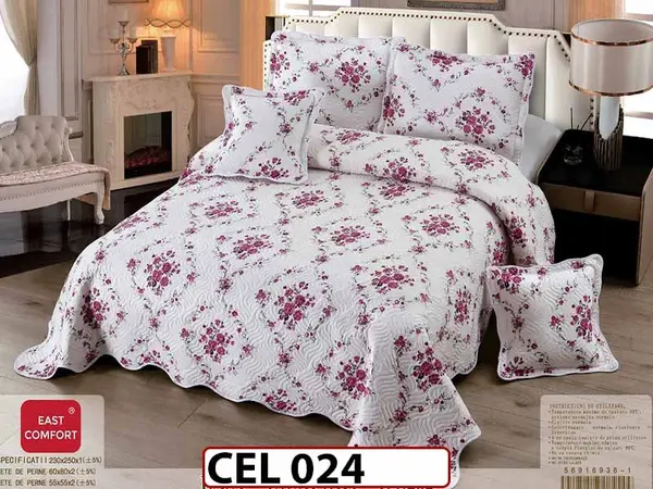 Cuvertura cu 5 piese din BUMBAC FINETAT CEL024