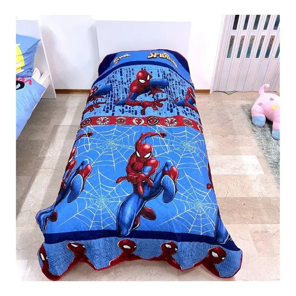 Cuvertura pentru pat, 250x150 cm, multicolor, Spiderman Engros