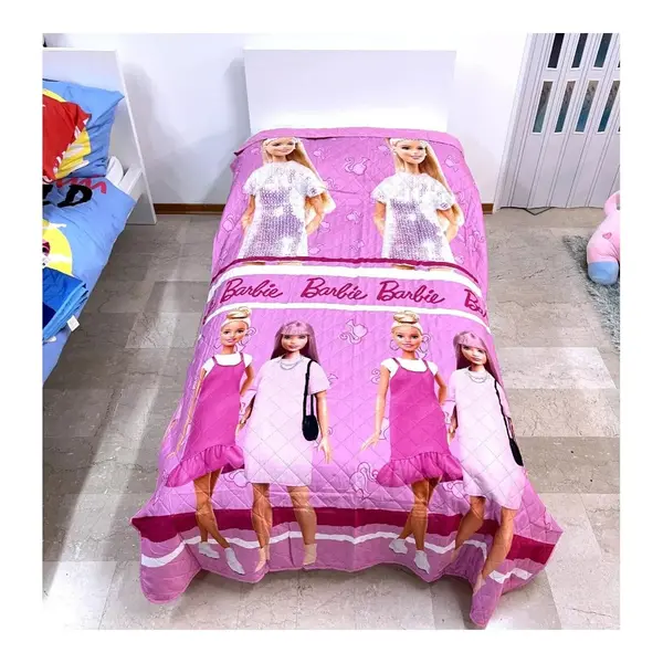 Cuvertura pentru pat, 250x150 cm, Roz, Barbie Engros