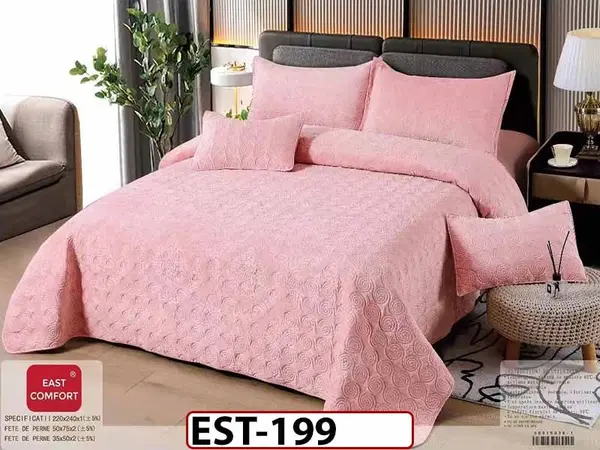 Cuvertura UNI cu 3 piese din Catifea - EST199