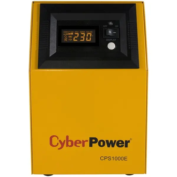 Cyber Power UPS CYBER POWER EPS series 700W (1000VA), pentru centrale termice, DC imput 12V, AVR, LCD, Sinusoida pura, Schuko (2), CPS1000E