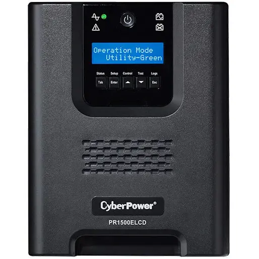 Cyber Power UPS Cyber Power PR1500ELCD, Mini tower, 1500 VA, 1350 W, AVR, LCD Display, USB