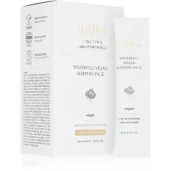d'Alba Waterfull Vegan Sleeping Pack masca intens hidratanta pentru noapte