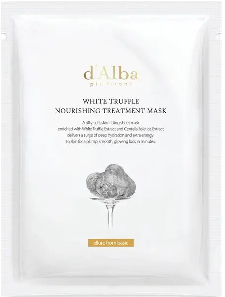 D'Alba White Truffle Mască facială pe foaie Nourishing Treatment, 25 ml