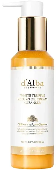 D'Alba White Truffle Ulei de curățare facială, 150 ml