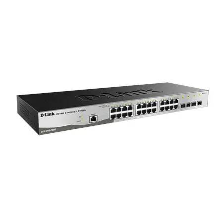 D-Link D-LINK DGS-1210-28/ME, Managed Gigabit Switch with 24 10/100/1000Base-T + 4 SFP Ports