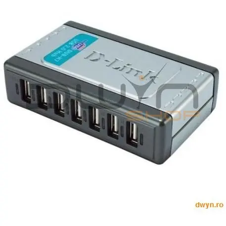 D-Link D-Link, Hub USB 2.0, 7 porturi, Hi-speed