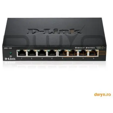 D-Link D-Link, Switch Desktop 8 porturi 10/100/1000 - Metal Housing