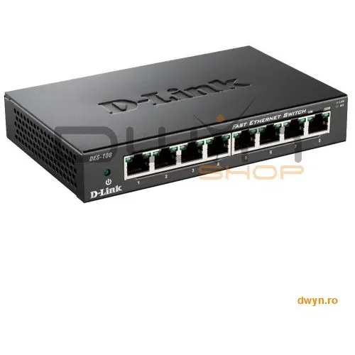 D-Link Switch D-Link DES-108, 8 porturi 10/100