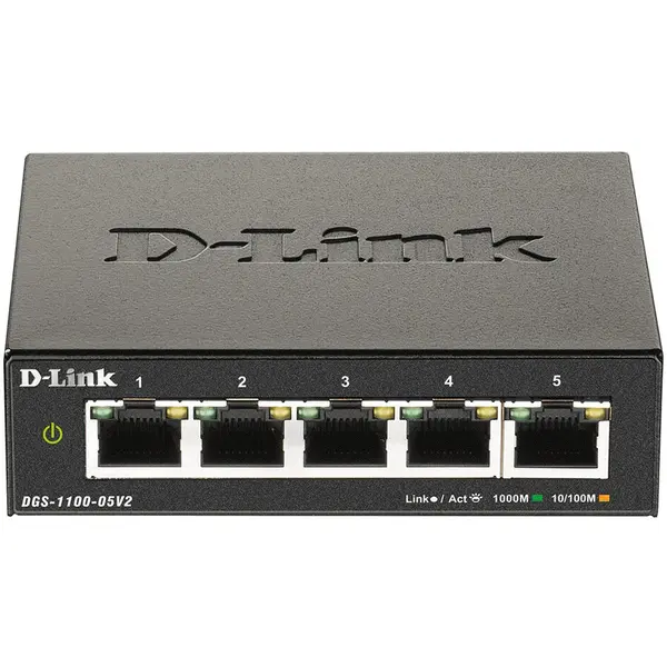 D-Link Switch D-Link DGS-1100-05V2, 5 ports Gigabit