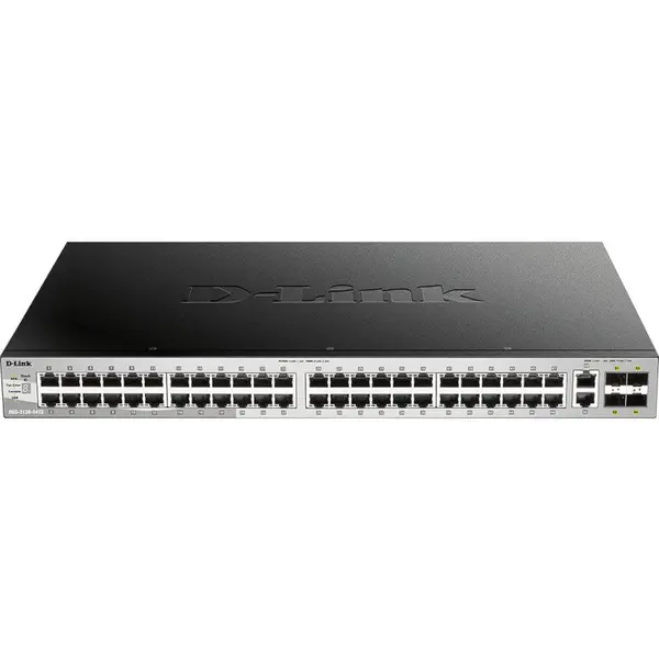 D-Link Switch D-Link DGS-3130-54TS/E, 48 porturi Gigabit Ethernet, 1 port USB 2.0, montare in sasiu