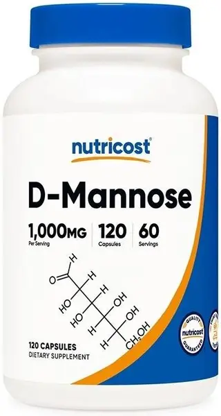 D-Mannose, 1000 mg, 120 capsule, Nutricost