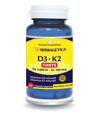 D3 + K2 forte 60 capsule
