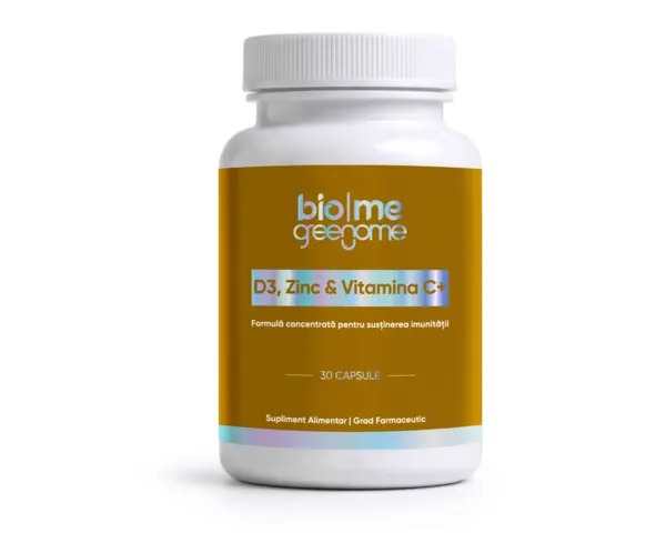 D3, Zinc & Vitamina C+, 30 capsule - Default Title