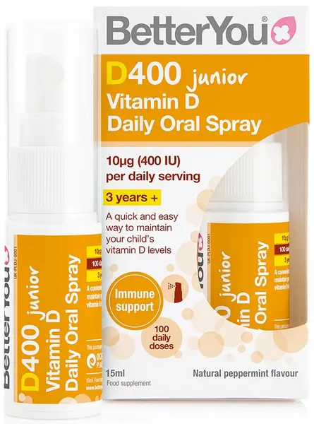 D400 Junior Spray oral, 15 ml, 100 doze zilnice, Better You