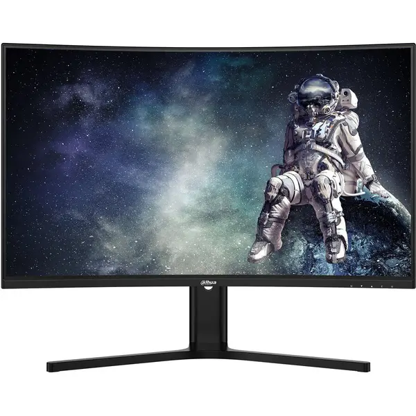 Dahua Monitor Gaming Dahua LM32-E330CA, 31.5, QHD (2560x1440), VA, 180Hz, Curbura 1500R, Low Blue Light, MPRT 1ms, 2 × HDMI 2.0, 2 × DP 1.4, Audio, Vesa 100x100mm, Negru
