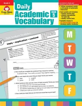 Daily Academic Vocabulary Grade 5 [With Transparencies], Paperback/Evan-Moor Educational Publishers