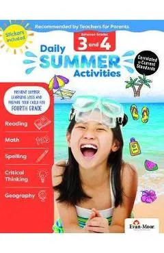 Daily Summer Activities: Moving from 3rd Grade to 4th Grade, Grades 3-4 - Evan-moor Educational Publishers