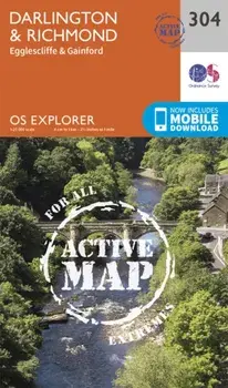 Darlington and Richmond. September 2015 ed, Sheet Map/Ordnance Survey