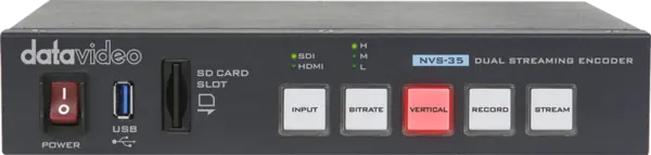 Datavideo NVS-35 Dual streaming encoder with 2 bitrates