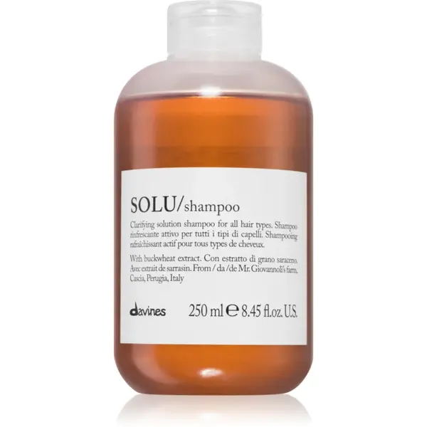 Davines Essential Haircare SOLU Shampoo curatarea profunda a scalpului cu efect revigorant 250 ml