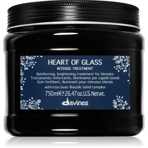 Davines Heart of Glass Intense Treatment tratament intensiv pentru par blond 750 ml