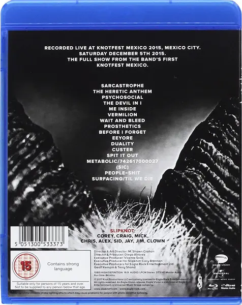 Day of the Gusano: Live in Mexico (Blu-ray) | Slipknot
