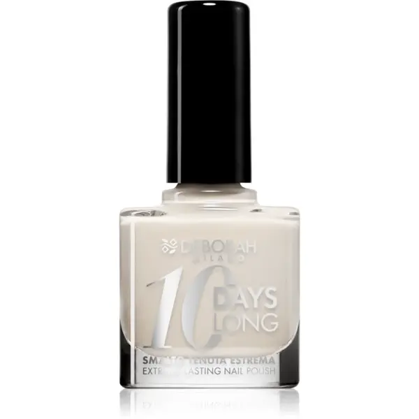 Deborah Milano 10 Days Long lac de unghii cu uscare rapida culoare 21 Pearly White 11 ml