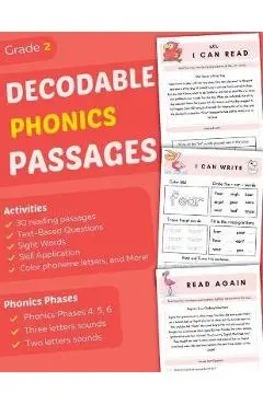 Decodable Phonics Passages Grade 2: Strengthen Reading and Comprehension Skills for Kids, Fun and Engaging Decodable Texts and More with Phonics and S - Jed Dolton