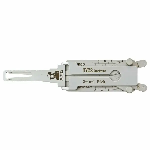 Decodor auto Lishi HY22 2 in 1 pick pentru chei Hyundai Kia, contact usa portbagaj, lama HY22 KIA7 T14